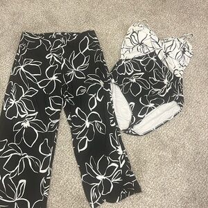 Leblanca swimsuit and cover pants